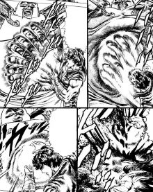 Kenshiro penetrating Heart's flesh