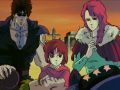 Asuka at Ein's funeral with Kenshiro & Myu