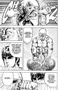 Kenshiro pressing Spade's tsubo