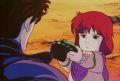 Asuka gives Ein's glove to Kenshiro